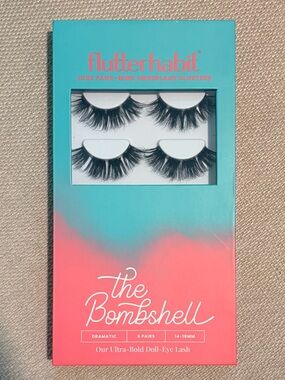 Flutterhabit The Bombshell Luxe Faux-Mink Underlash Clusters - Black